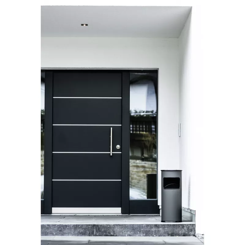 Šiukšliadėžė Durable 333023 17 L apvali metalinė sidabrinė