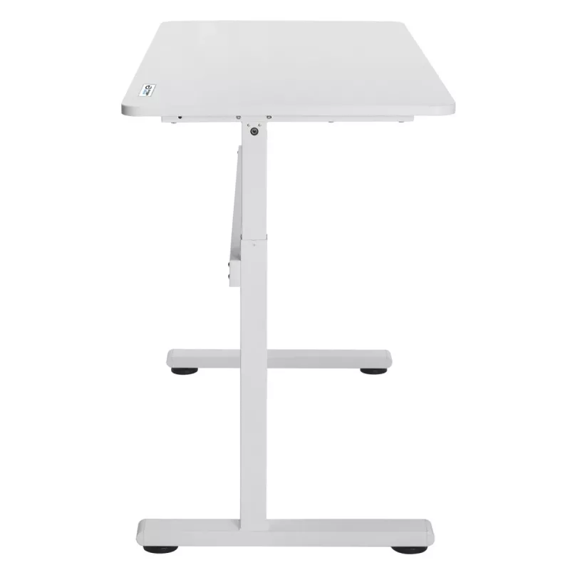 Stalas su rankiniu aukščio reguliavimu Ergo Office, maks. 40 kg, maks. aukštis 117 cm, su stalviršiu darbui stovint ir sėdint, ER-401 W