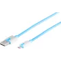 USB laidas S/CONN 14-50013 USB 2.0 2m USB A Micro-USB B mėlynas
