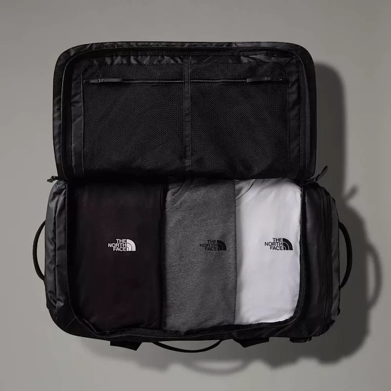 Kelioninis krepšys The North Face Base Camp Voyager Duffel 62 - TNF Black/pilka