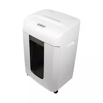 Popieriaus smulkintuvas Olympia MC 615.2 — mikro pjūvis P-5, 22 cm padavimas, 15 lapų talpa, 65 dB, baltas