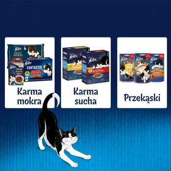 Felix Fantastic triušis, ėriena – šlapias ėdalas katėms 340 g (4x 85 g)