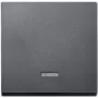 MERTEN EL SM 431014 - System M, jungiklio svirtis su kontroliniu langeliu, Antracitas, švelniai matinis (431014)
