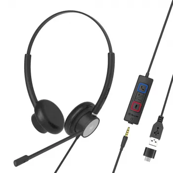 Ausinės Tellur Voice 420 laidinės binauralinės juodos TLL411006