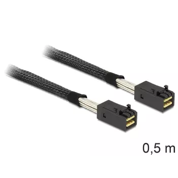 Delock vidinis SAS kabelis - SAS 6Gbit/s - 4x Mini SAS HD (SFF-8643) į 4x Mini SAS HD (SFF-8643) - 50 cm - skirtas P/N: 62703, 62704