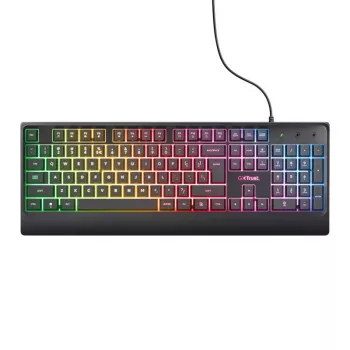 Trust GXT 792 QUADROX žaidimų rinkinys (klaviatūra, pelė, ausinės, kilimėlis) USB, QWERTY, juoda