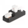 DeLOCK Keystone LSA rinkinys RJ45 RJ11 Cat.6 juodas užsegamas laikiklis