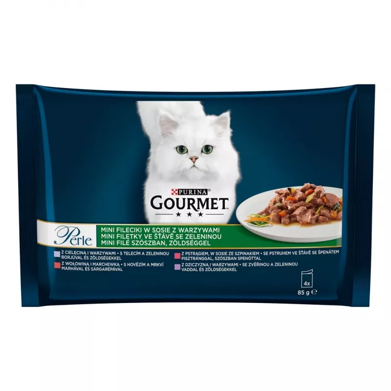 Purina GRMT PERLE GIGMV BEEF CRT šlapias ėdalas katėms 85 g