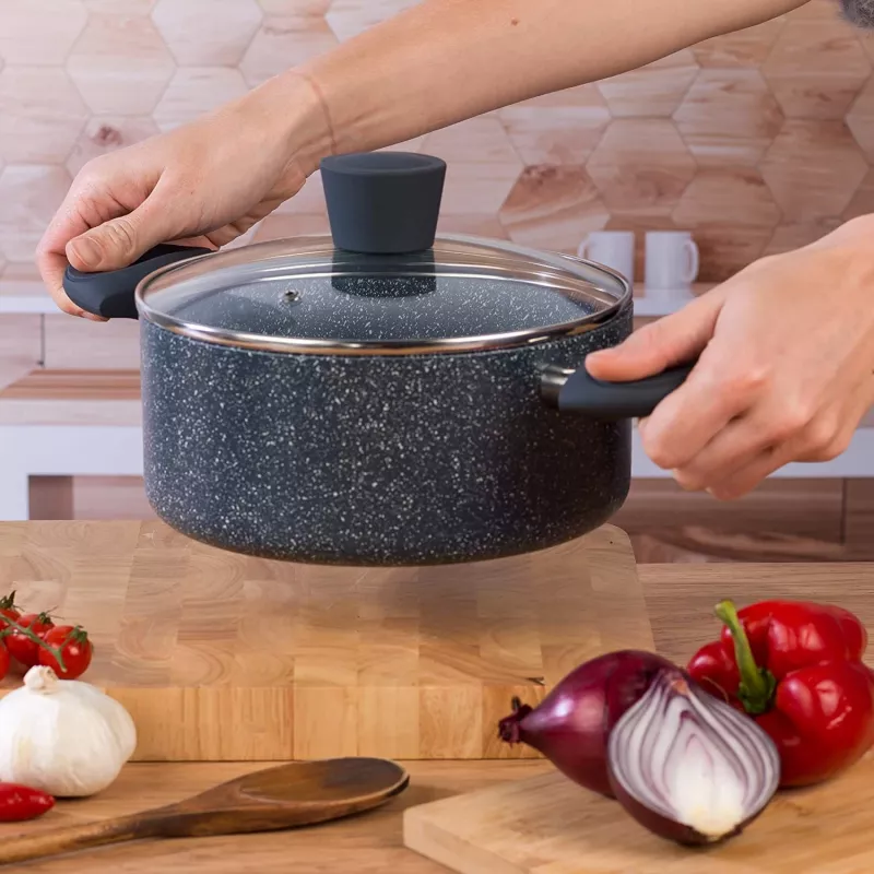 Puodas Russell Hobbs RH00848EU 20 cm akmuo – keptuvinis puodas su dangčiu