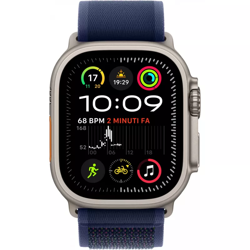 Apple Watch Ultra 2 Cell 49mm Natūralus Titano Mėlynas Loop S/M