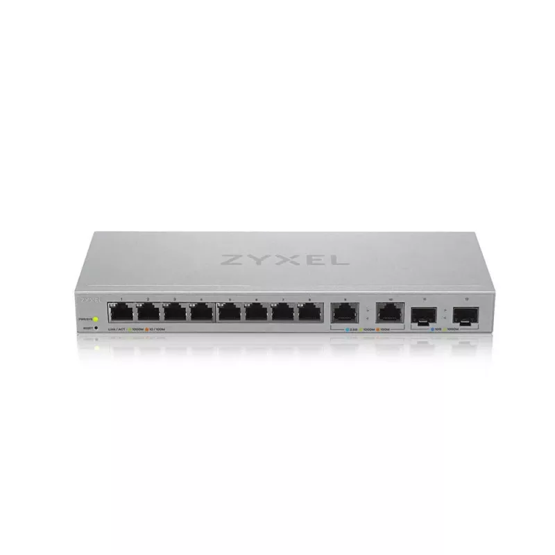 Zyxel XGS1210-12-ZZ0102F tinklo jungiklis valdomas Gigabit Ethernet (10/100/1000) pilka