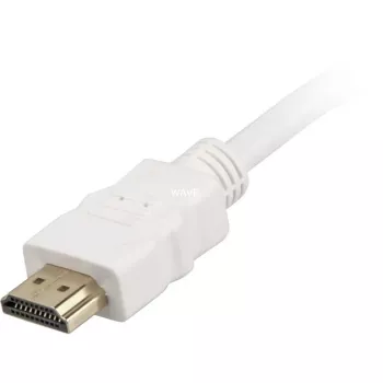 High Speed HDMI-Kabel mit Ethernet weiß, 2 Meter