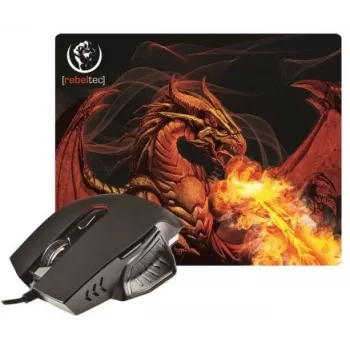 Rebeltec Red Dragon - optinė pelė - 6 mygtukų - laidinė - USB