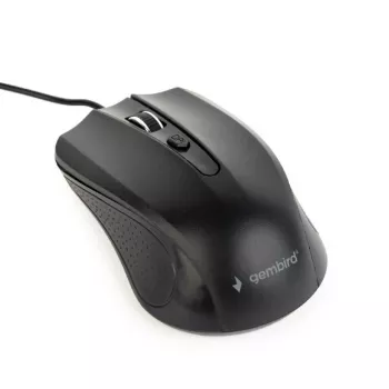 Gembird MUS-4B-01 pelė, ambidekstrinė, USB Type-A, optinė, 1200 DPI