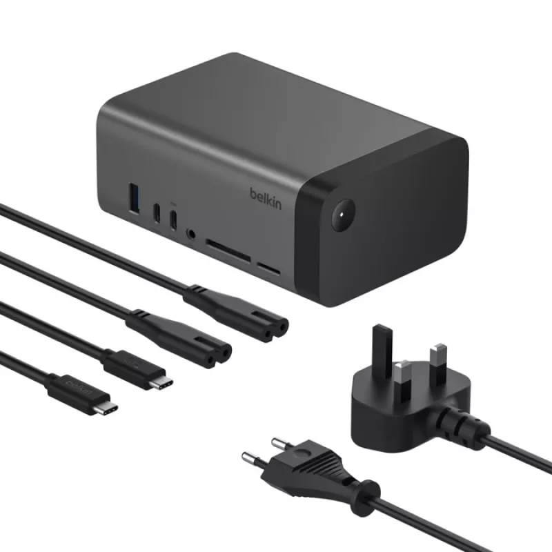 USB Hub Belkin Connect USB Type-C 10000 Mbit/s Pilka