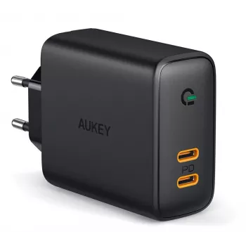 AUKEY PA-D2 mobiliojo įrenginio įkroviklis 36W Juodas Vidaus naudojimui