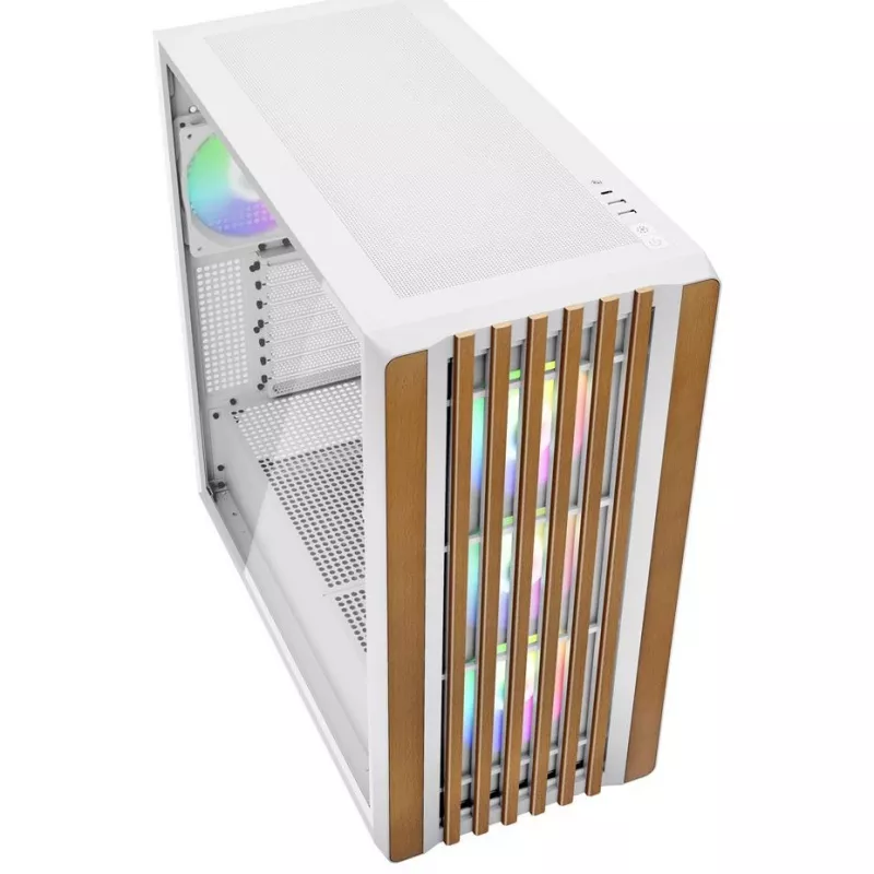 Korpusas Sharkoon REBEL C70G RGB Full Tower Baltas, Medinis