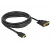 Laido adapteris DeLOCK 85655 3m HDMI A tipas DVI juodas