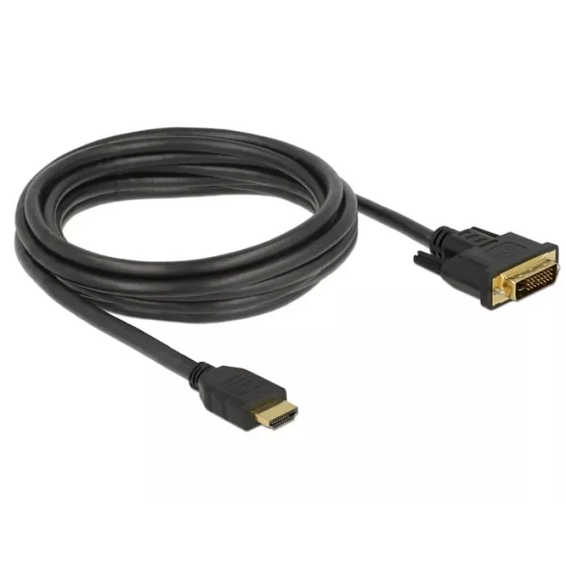 Laido adapteris DeLOCK 85655 3m HDMI A tipas DVI juodas
