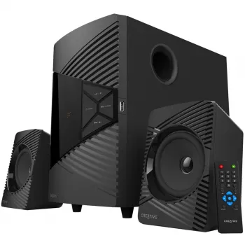 Creative Labs SBS E2500 30 W juodos spalvos 2.1 kanalų garsiakalbių sistema