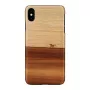 Man and Wood dėklas iPhone XS Max juodas – natūralios medienos apsauginis dangtelis
