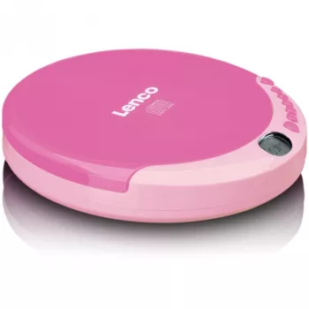 Nešiojamas CD grotuvas Lenco CD-011 rožinis