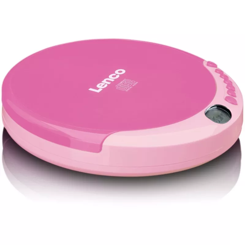 Nešiojamas CD grotuvas Lenco CD-011 rožinis