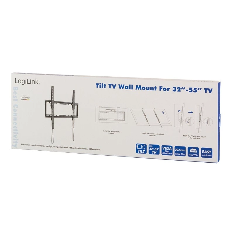 LogiLink BP0010 TV laikiklis 139,7 cm (55 colių) juodas