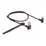 USB laidas DeLOCK EASY-USB 2.0 Type-A vyriškas į Type-C vyriškas kampuotas 0,5 m juodas