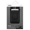 Magnetinė kortelių piniginė UniQ Flixa – suderinama su MagSafe, juoda (jet black)