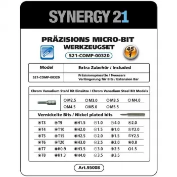 Belaidis atsuktuvas Synergy21 S21_LiION 3.6V kompaktiškas įkraunamas