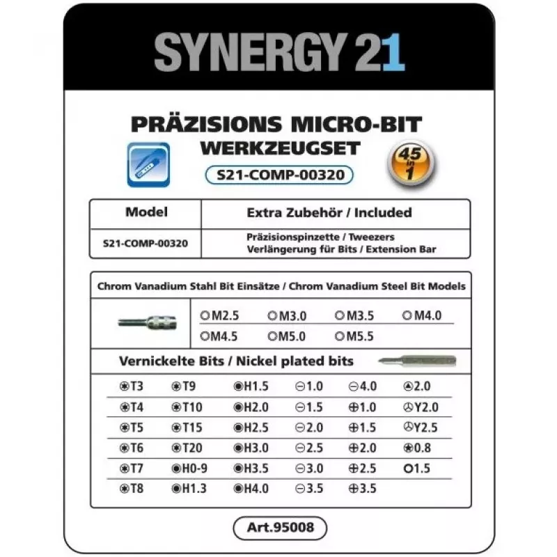 Belaidis atsuktuvas Synergy21 S21_LiION 3.6V kompaktiškas įkraunamas