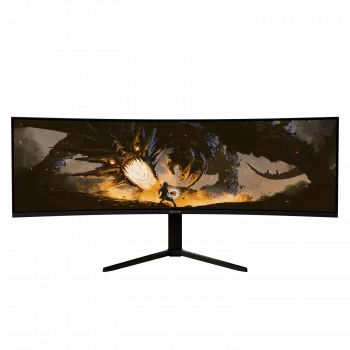 Išlenktas LED monitorius Arozzi Nova 49 coliai – 5120 x 1440 Dual QHD, VA skydelis, 4 ms, USB šakotuvas, VESA