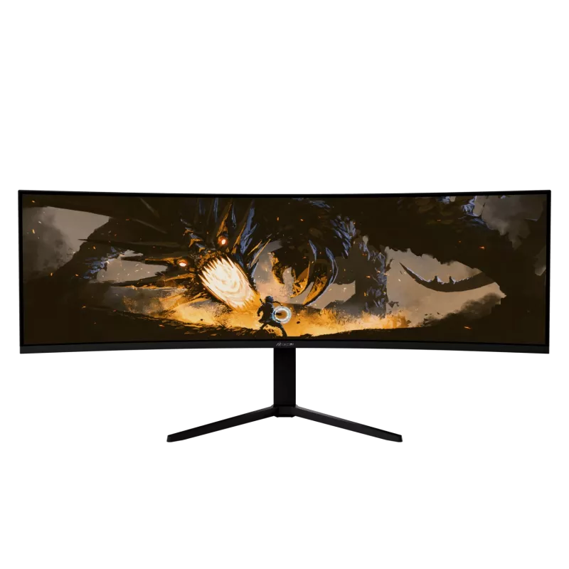 Išlenktas LED monitorius Arozzi Nova 49 coliai – 5120 x 1440 Dual QHD, VA skydelis, 4 ms, USB šakotuvas, VESA