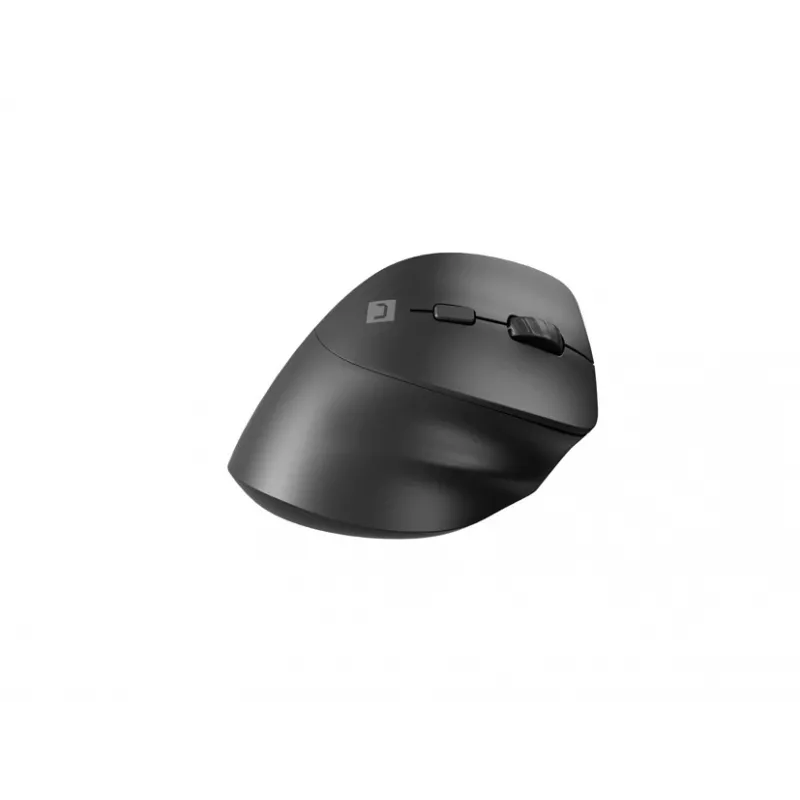 Vertikali belaidė pelė NATEC CRAKE 2 – Bluetooth 5.2, 2400 DPI, 6 mygtukai, dešinei rankai, juoda