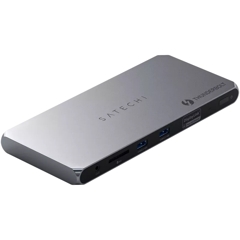 Satechi Thunderbolt 4 Dock ST-DT4MDM-EU – Thunderbolt 4 stotelė su 2× HDMI 2.0 ir 2× USB-A 3.2