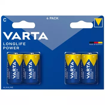 Baterija Varta Longlife Power Baby C 1,5V – cinko-anglies elementas, vienetas