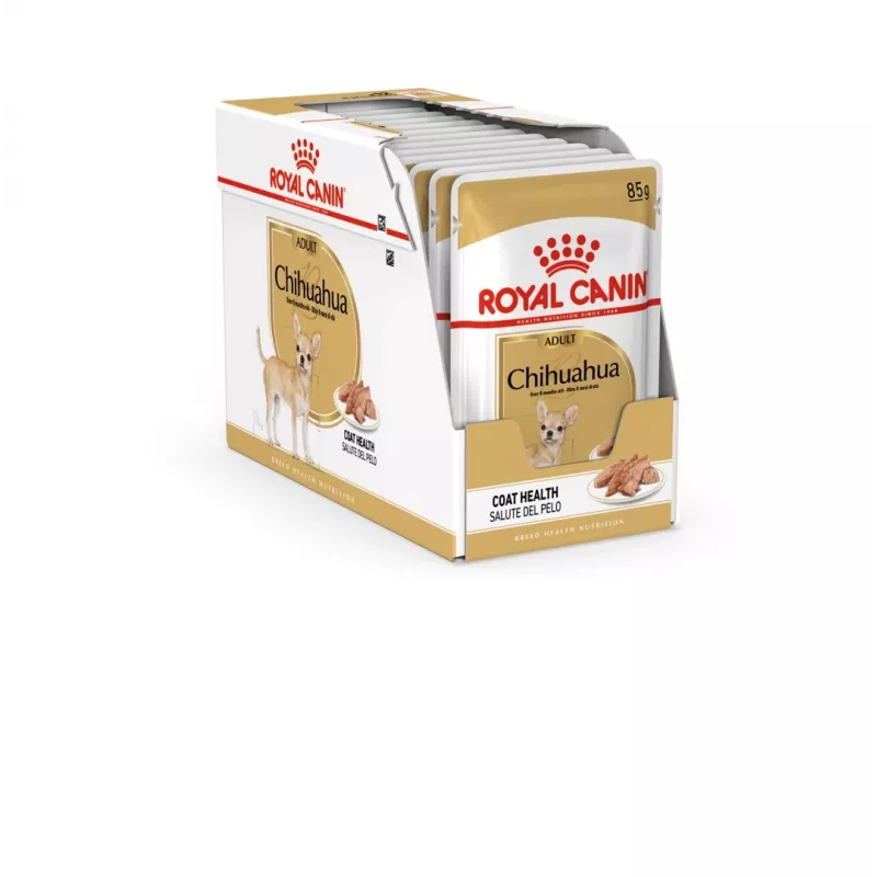 Šlapias šunų maistas Royal Canin Chihuahua Adult sachet 85 g – paukštiena, suaugusioms čihuahuoms 1–1,9 kg