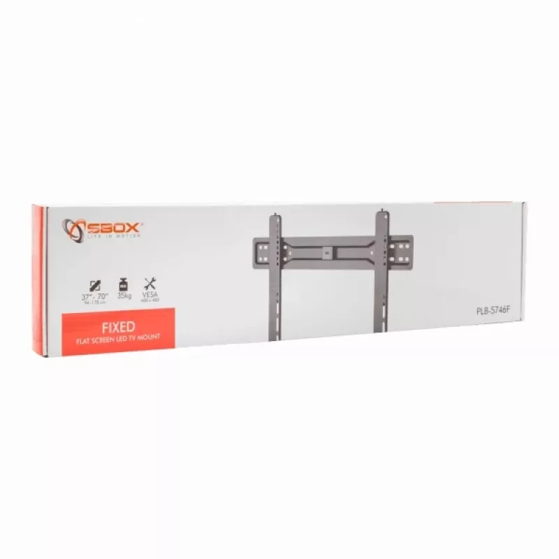 Sbox PLB-5746F fiksuotas LED TV laikiklis sieniniam montavimui 37-70 colių 35 kg