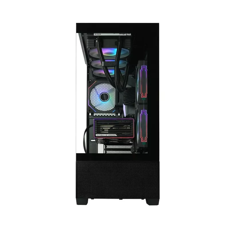 Korpusas PC CHRONIX V2 Mid Tower ARGB ventiliatoriai x3 juodas