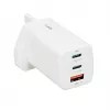 iBOX C-65 White, GaN 65W universalus įkroviklis su UK kištuku