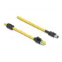 Tinklo kabelis DeLOCK 81250 Juodas Geltonas 1m Cat6