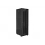 Stovimas 19 colių serverio stovas 42U 800x800 juodas perforuotomis durelėmis su LCD ekranu LANBERG (plokščioje pakuotėje)