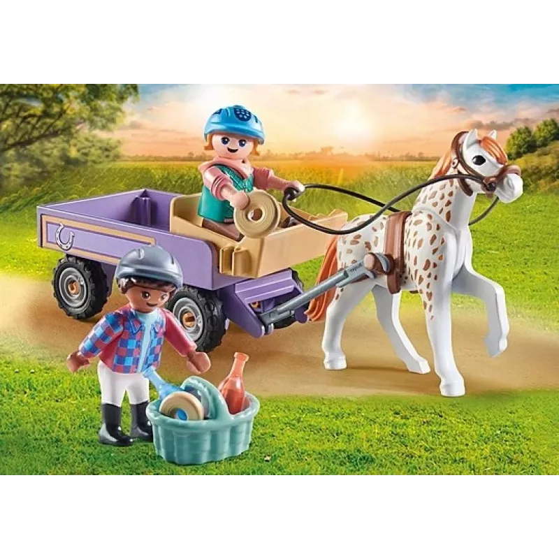 Playmobil 71496 Žirgai prie krioklio: Ponio vežimas
