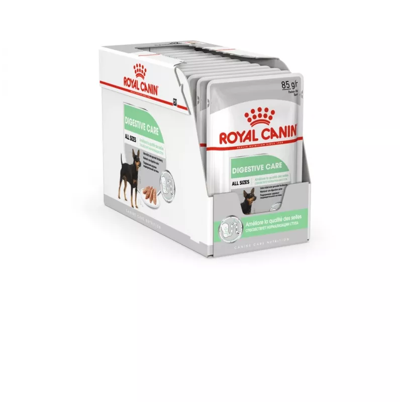 Šlapias šunų ėdalas Royal Canin Digestive Care Meat & Vegetable 12 x 85 g – suaugusiems šunims, virškinimo palaikymui