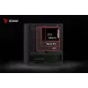 PC korpusas SAVIO Noctis Glass RGB — Juodas, ATX/Micro-ATX, 210×410×450 mm, 3×120 mm priekiniai ventiliatoriai