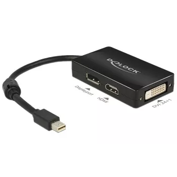Adapteris DeLOCK 0,16 m Mini DisplayPort → DisplayPort / HDMI / DVI-D