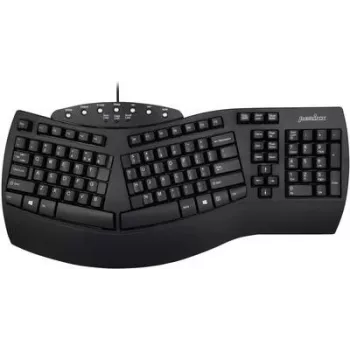 Perixx Periboard-512 juoda ergonominė klaviatūra su USB (11523)