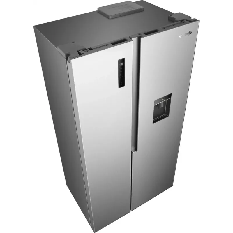 Gorenje HZF55082 NRS917E41XWD G400 – Laisvai pastatomas amerikietiškas šaldytuvas su šaldikliu, pilkas, 541 L, LED apšvietimas
