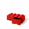 LEGO kaladėlės formos stalčius 8 raudonas (40061730) Room Copenhagen